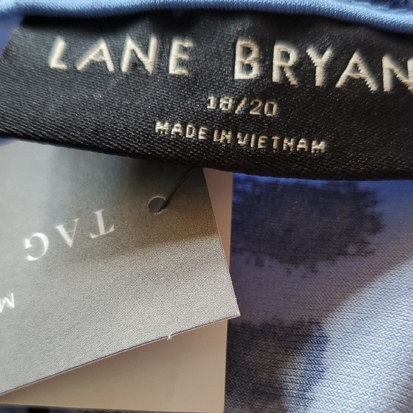 Lane Bryant Perfect Kimino Sleeve V-Neck Jersey Patterned Sz. 18/20 Jumpsuit NWT - Picture 11 of 16